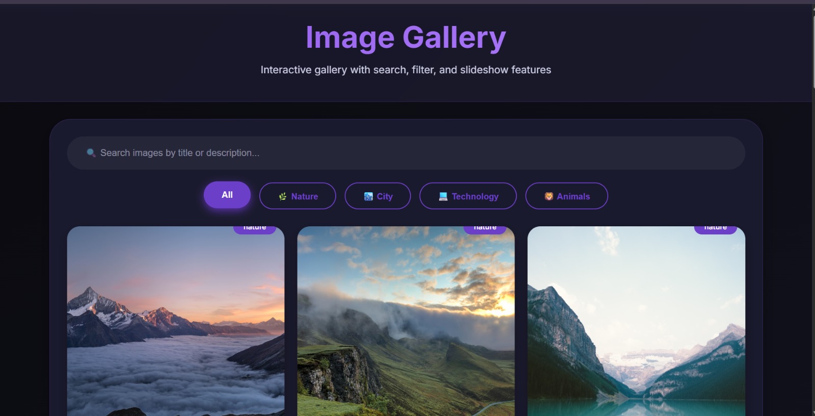 Image Gallery Web Application